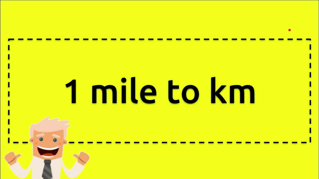 1 meile in km