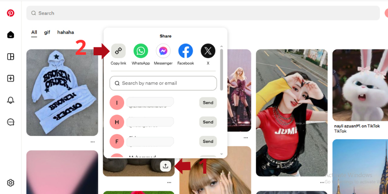 snaptik pinterest