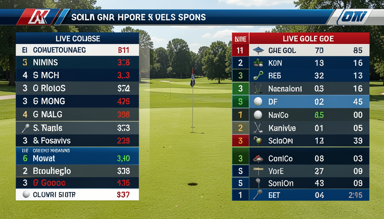 golf scores live